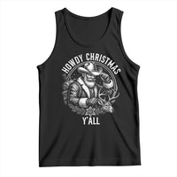 Cowboy Santa Claus Tank Top Howdy Christmas Y'all Western Country - Wonder Print Shop