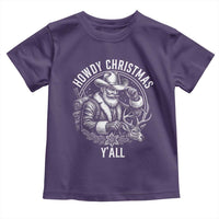 Cowboy Santa Claus Toddler T Shirt Howdy Christmas Y'all Western Country - Wonder Print Shop