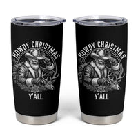 Cowboy Santa Claus Tumbler Cup Howdy Christmas Y'all Western Country - Wonder Print Shop