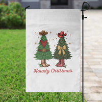 Howdy Christmas Garden Flag Cowboy Western Country Xmas - Wonder Print Shop