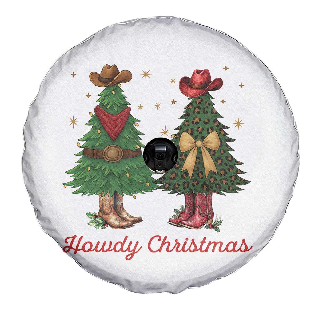 Howdy Christmas Spare Tire Cover Cowboy Western Country Xmas - Wonder Print Shop