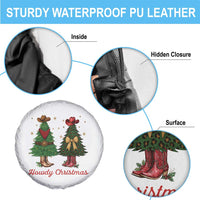 Howdy Christmas Spare Tire Cover Cowboy Western Country Xmas - Wonder Print Shop