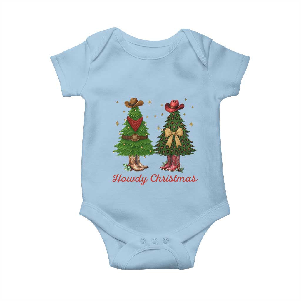 Howdy Christmas Baby Onesie Cowboy Western Country Xmas - Wonder Print Shop