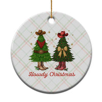 Howdy Christmas Ceramic Ornament Cowboy Western Country Xmas - Wonder Print Shop