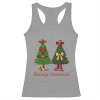Howdy Christmas Racerback Tank Top Cowboy Western Country Xmas - Wonder Print Shop