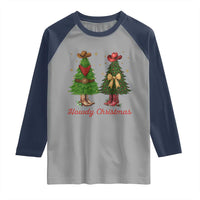 Howdy Christmas Raglan Shirt Cowboy Western Country Xmas - Wonder Print Shop