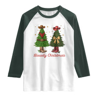 Howdy Christmas Raglan Shirt Cowboy Western Country Xmas - Wonder Print Shop