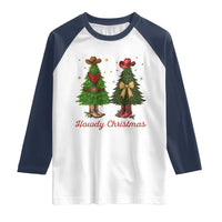 Howdy Christmas Raglan Shirt Cowboy Western Country Xmas - Wonder Print Shop