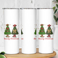 Howdy Christmas Skinny Tumbler Cowboy Western Country Xmas - Wonder Print Shop