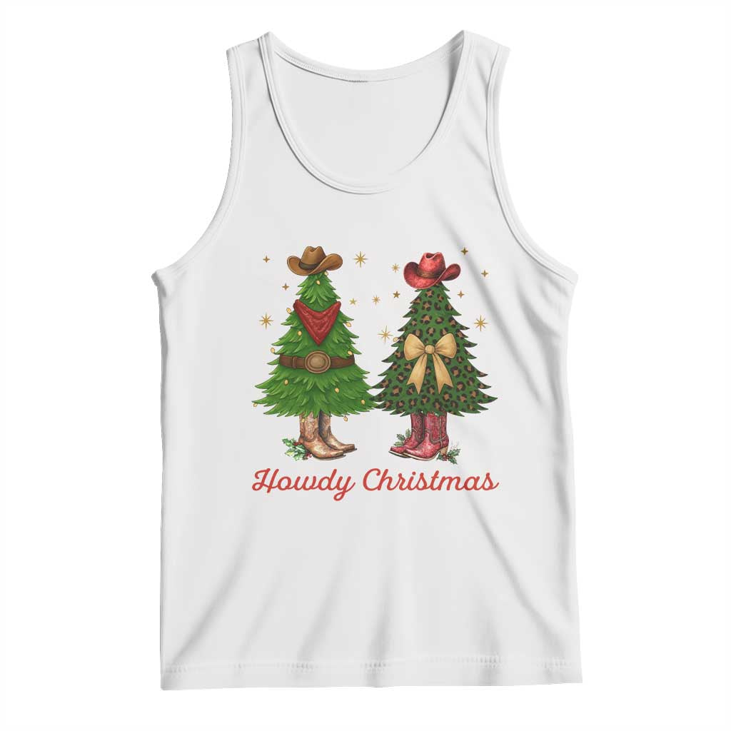Howdy Christmas Tank Top Cowboy Western Country Xmas - Wonder Print Shop