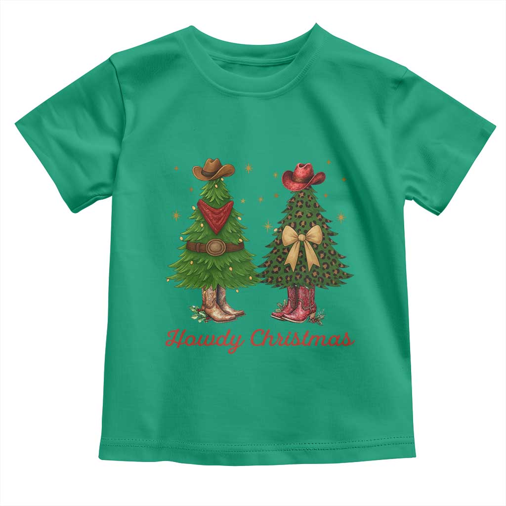 Howdy Christmas Toddler T Shirt Cowboy Western Country Xmas - Wonder Print Shop