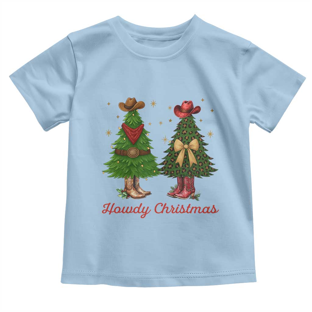 Howdy Christmas Toddler T Shirt Cowboy Western Country Xmas - Wonder Print Shop