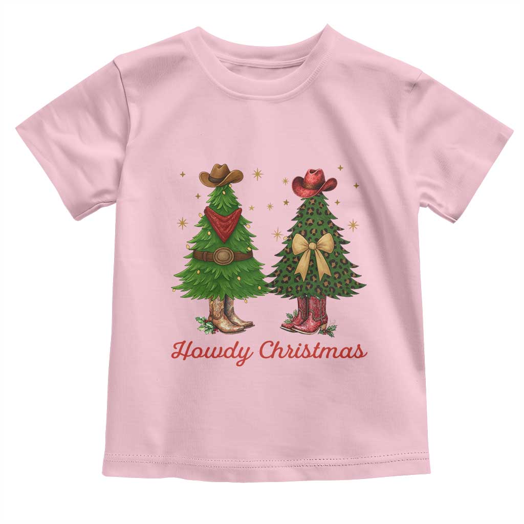 Howdy Christmas Toddler T Shirt Cowboy Western Country Xmas - Wonder Print Shop