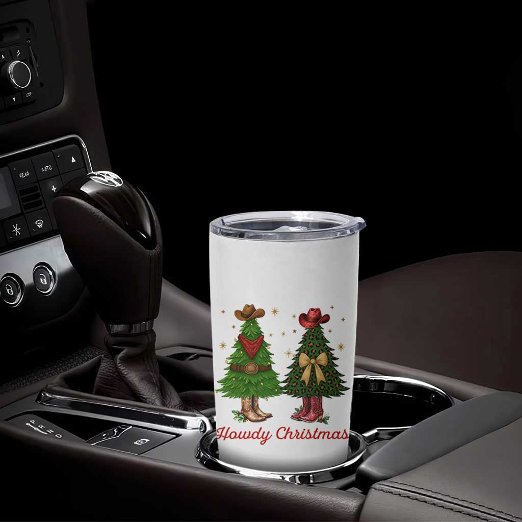 Howdy Christmas Tumbler Cup Cowboy Western Country Xmas - Wonder Print Shop