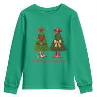 Howdy Christmas Youth Sweatshirt Cowboy Western Country Xmas - Wonder Print Shop