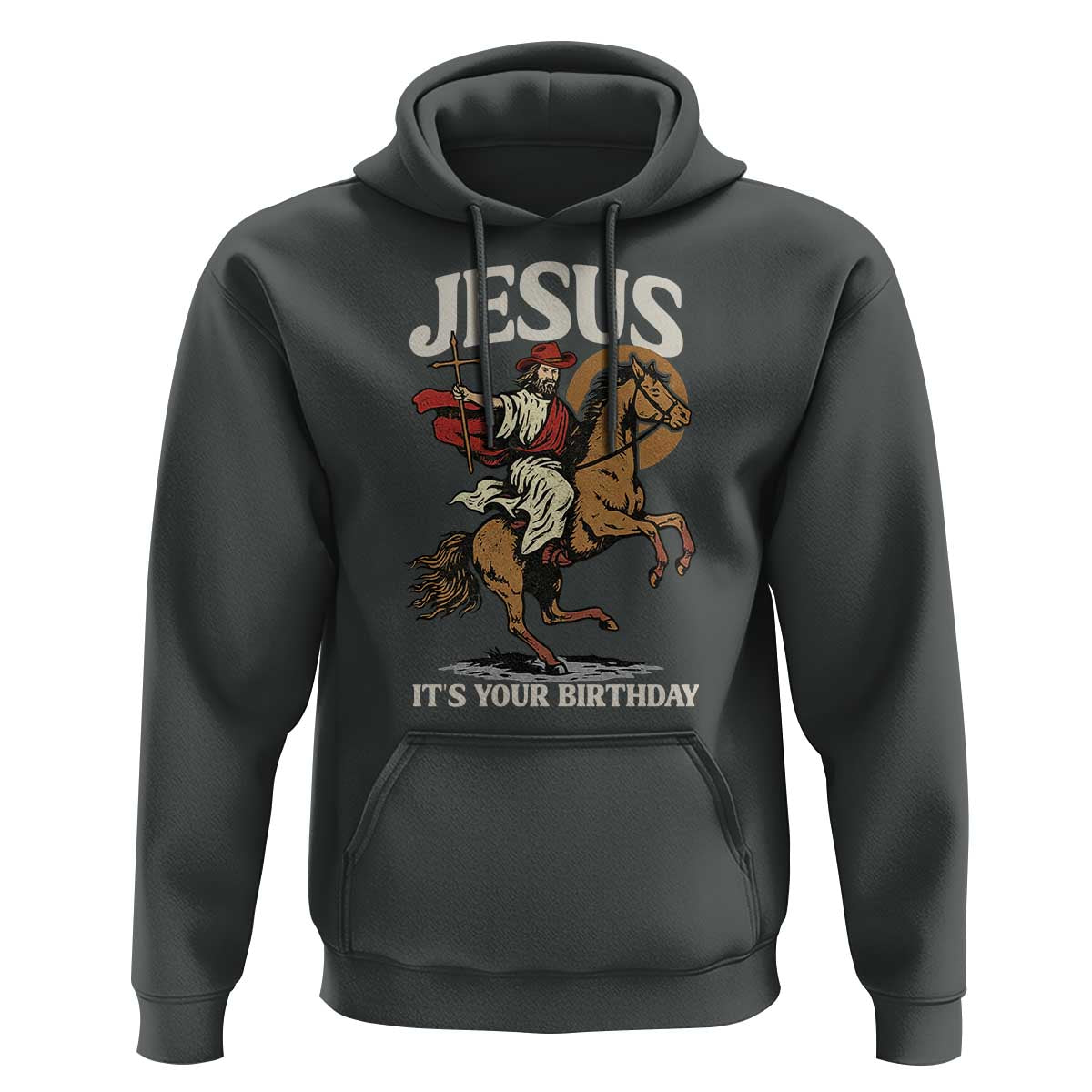 Funny Cowboy Jesus Christmas Hoodie It Is Your Birthday - Wonder Print Shop