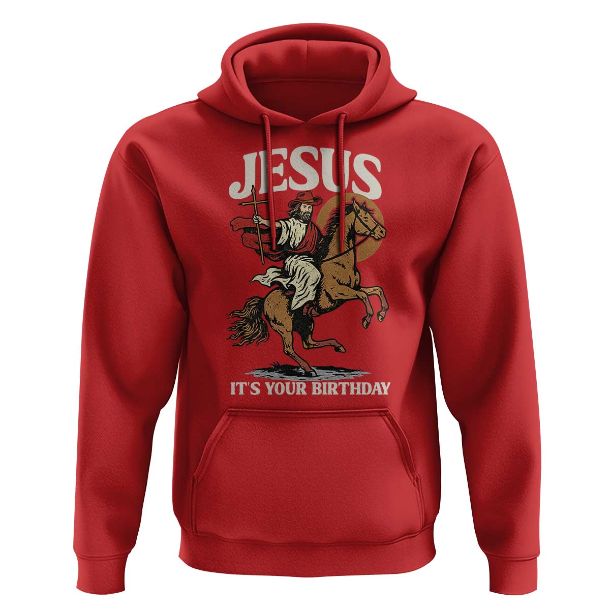 Funny Cowboy Jesus Christmas Hoodie It Is Your Birthday - Wonder Print Shop