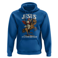 Funny Cowboy Jesus Christmas Hoodie It Is Your Birthday - Wonder Print Shop