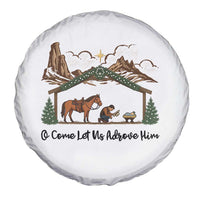 Nativity Scene Christmas Spare Tire Cover Cowboy Bible Scripture Verse Western - Wonder Print Shop