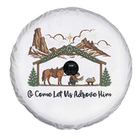 Nativity Scene Christmas Spare Tire Cover Cowboy Bible Scripture Verse Western - Wonder Print Shop