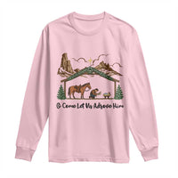 Nativity Scene Christmas Long Sleeve Shirt Cowboy Bible Scripture Verse Western - Wonder Print Shop