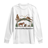 Nativity Scene Christmas Long Sleeve Shirt Cowboy Bible Scripture Verse Western - Wonder Print Shop