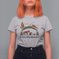 Nativity Scene Christmas T Shirt For Women Cowboy Bible Scripture Verse Western - Wonder Print Shop
