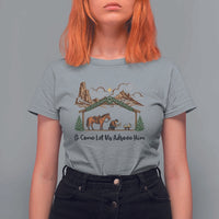 Nativity Scene Christmas T Shirt For Women Cowboy Bible Scripture Verse Western - Wonder Print Shop