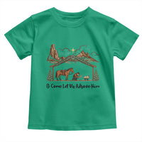 Nativity Scene Christmas Toddler T Shirt Cowboy Bible Scripture Verse Western - Wonder Print Shop
