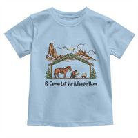 Nativity Scene Christmas Toddler T Shirt Cowboy Bible Scripture Verse Western - Wonder Print Shop
