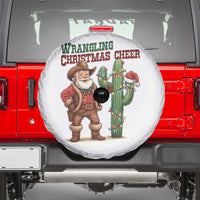 Funny Santa Cowboy Spare Tire Cover Wrangling Christmas Cheer - Wonder Print Shop