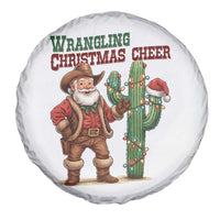 Funny Santa Cowboy Spare Tire Cover Wrangling Christmas Cheer - Wonder Print Shop