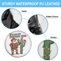 Funny Santa Cowboy Spare Tire Cover Wrangling Christmas Cheer - Wonder Print Shop
