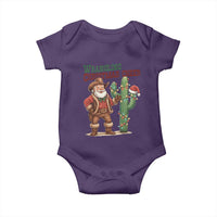 Funny Santa Cowboy Baby Onesie Wrangling Christmas Cheer - Wonder Print Shop
