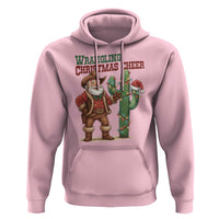 Funny Santa Cowboy Hoodie Wrangling Christmas Cheer - Wonder Print Shop