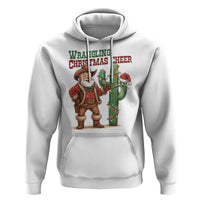 Funny Santa Cowboy Hoodie Wrangling Christmas Cheer - Wonder Print Shop