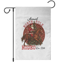 Cowboy Santa Christmas Garden Flag Annual North Pole Rodeo Dec 25th - Wonder Print Shop