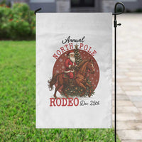 Cowboy Santa Christmas Garden Flag Annual North Pole Rodeo Dec 25th - Wonder Print Shop