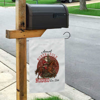 Cowboy Santa Christmas Garden Flag Annual North Pole Rodeo Dec 25th - Wonder Print Shop