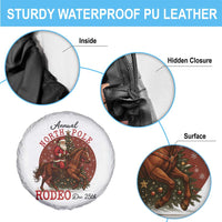 Cowboy Santa Christmas Spare Tire Cover Annual North Pole Rodeo Dec 25th - Wonder Print Shop