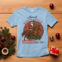 Cowboy Santa Christmas T Shirt Annual North Pole Rodeo Dec 25th - Wonder Print Shop