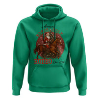 Cowboy Santa Christmas Hoodie Annual North Pole Rodeo Dec 25th - Wonder Print Shop