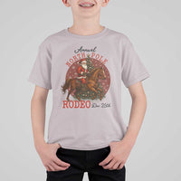 Cowboy Santa Christmas T Shirt For Kid Annual North Pole Rodeo Dec 25th - Wonder Print Shop