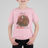 Cowboy Santa Christmas T Shirt For Kid Annual North Pole Rodeo Dec 25th - Wonder Print Shop