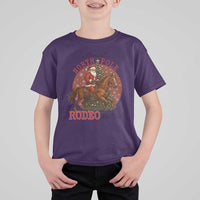 Cowboy Santa Christmas T Shirt For Kid Annual North Pole Rodeo Dec 25th - Wonder Print Shop