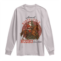 Cowboy Santa Christmas Long Sleeve Shirt Annual North Pole Rodeo Dec 25th - Wonder Print Shop