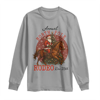 Cowboy Santa Christmas Long Sleeve Shirt Annual North Pole Rodeo Dec 25th - Wonder Print Shop