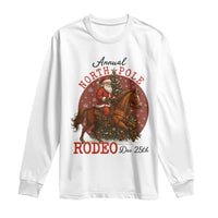 Cowboy Santa Christmas Long Sleeve Shirt Annual North Pole Rodeo Dec 25th - Wonder Print Shop