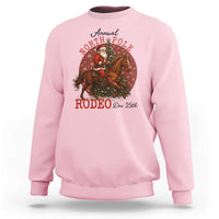 Cowboy Santa Christmas Sweatshirt Annual North Pole Rodeo Dec 25th - Wonder Print Shop