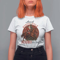 Cowboy Santa Christmas T Shirt For Women Annual North Pole Rodeo Dec 25th - Wonder Print Shop